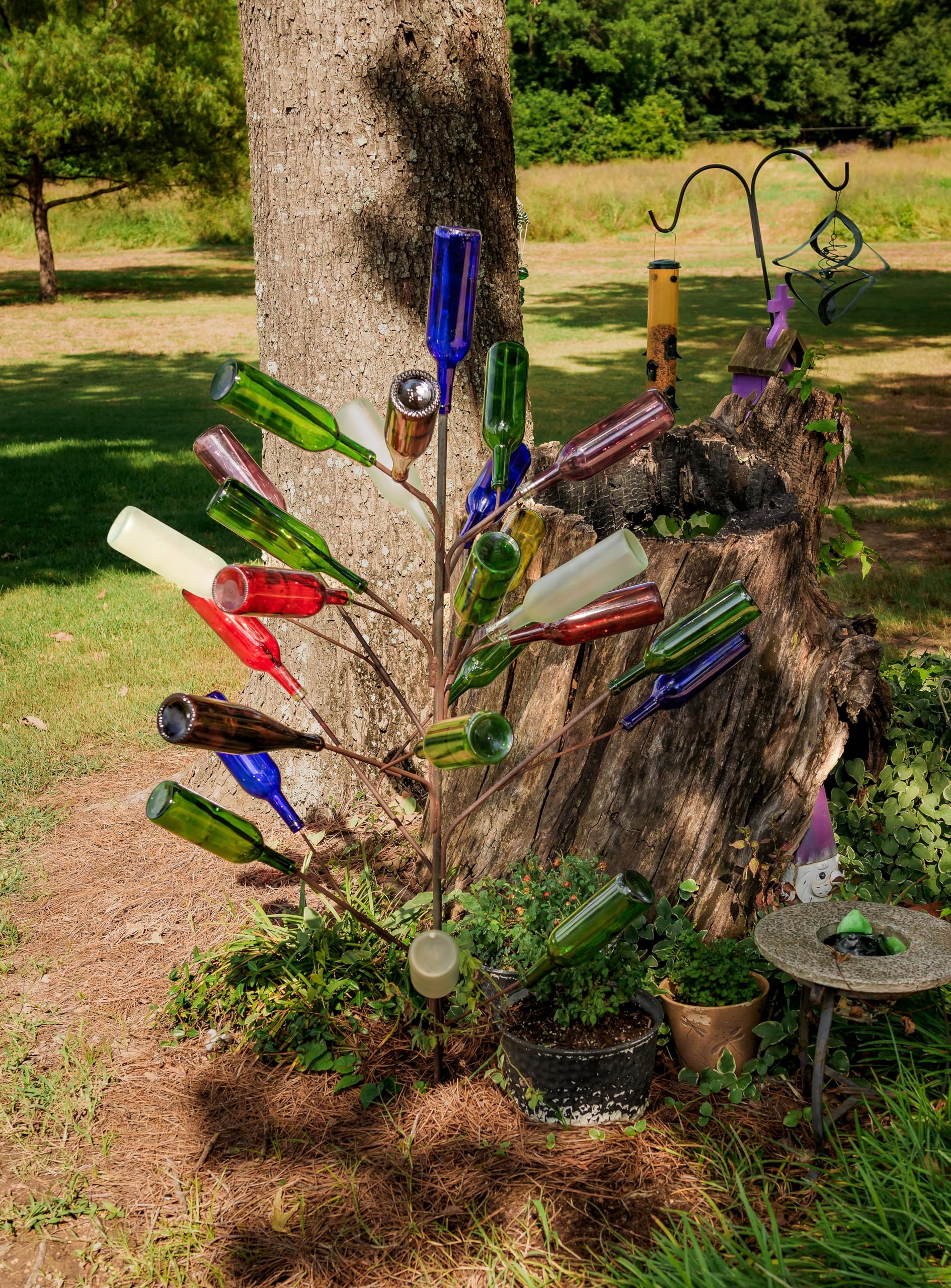Amazon.com: The Big Daddy Bottle Tree | Outside Yard Garden Decor